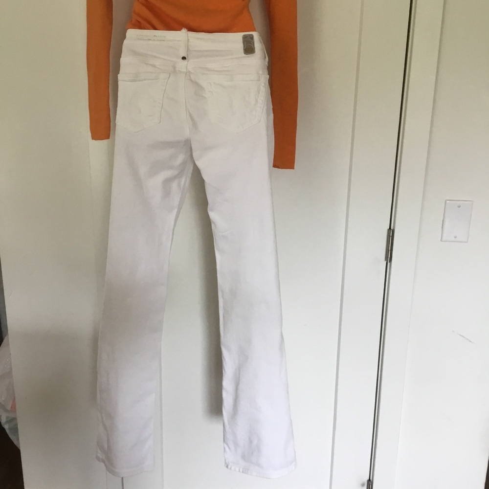 Adriano Goldschmied white jeans “ the Esteem.”